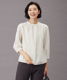 TW ストライプ&チェック カットソー