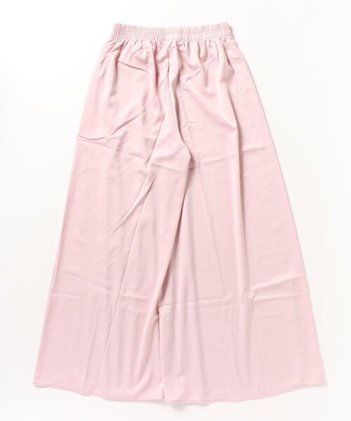 gossip！ロサンゼルス（ゴシップロサンゼルス）の「YUGA　アイスシルク　ワイドレッグパンツ（その他パンツ・レディース・ベビーピンク/ダークグレー/ブラック/ホワイト・FREE）」の5枚目の写真