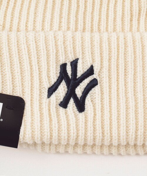 BEAMS BOY(ビームスボーイ)の「NEW ERA × BEAMS BOY / 別注 ポン ワッチキャップ(ニットキャップ/ビーニー・レディース・オフホワイト/ベージュ/ネイビー/グレー・FREE)」の17枚目の写真