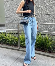 upper hights THE DYLAN デニム ライトブルー　ブーツカット セール】ブーツカットデニムパンツ THE DYLAN【upper hights