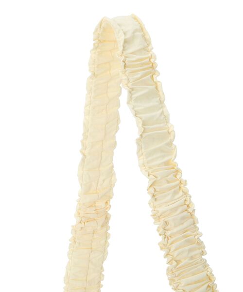 Green　Parks（グリーンパークス）の「・QUON　ドロストワンショルダーバッグ（ショルダーバッグ・レディース・ブラック/アイボリー/ブルー/レッド/グリーン・FREE）」の9枚目の写真