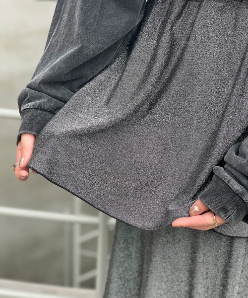 CIAOPANIC（チャオパニック）の「ラメカットティアードスカート（スカート・レディース・シルバー/ブラック/ホワイト・FREE）」の19枚目の写真