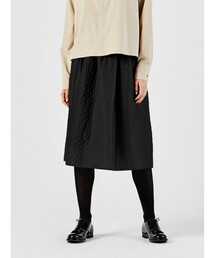 MIDIUMISOLID for Ladies ジャカードキルトスカート