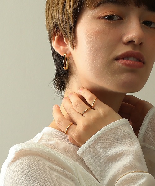 ORLEAN(オルレアン)の「【ORLEAN】 シンプルフラットリング 7号 9号 11号 316L(リング・レディース・シルバー/ゴールド・11号/9号/7号)」の9枚目の写真