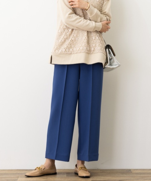 aunt lily(アントリリー)の「Wクロスセンターシームストレートパンツ(その他パンツ・レディース・グレイッシュベージュ/ブルー/ブラック・13号/15号/7号/9号/11号)」の19枚目の写真