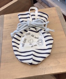 SNOOPY Border Pattern Drawstring Mini Bag