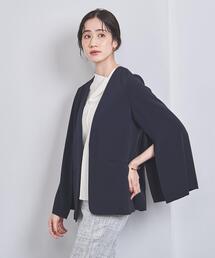 UNITED ARROWS | Willow　ノーカラー ケープ ジャケット(その他アウター)