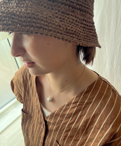 ciite'（シーテ）の「ドロップ淡水パール ネックレス（ネックレス・レディース・ゴールド/シルバー・FREE）」の5枚目の写真