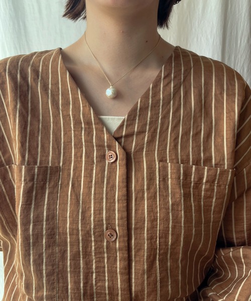 ciite'（シーテ）の「ドロップ淡水パール ネックレス（ネックレス・レディース・ゴールド/シルバー・FREE）」の7枚目の写真