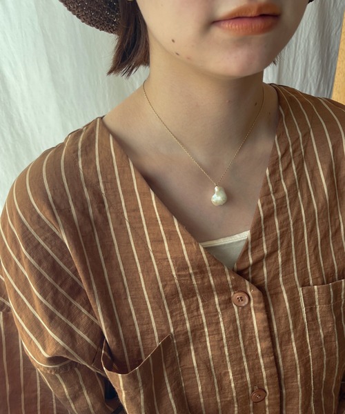 ciite'（シーテ）の「ドロップ淡水パール ネックレス（ネックレス・レディース・ゴールド/シルバー・FREE）」の8枚目の写真