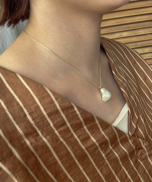 ciite'（シーテ）の「ドロップ淡水パール ネックレス（ネックレス・レディース・ゴールド/シルバー・FREE）」の9枚目の写真