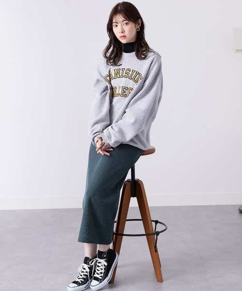CHAN ME(チャンミ)の「裏起毛コーデュロイスカート(スカート・レディース・ブルー/ブラック/アイボリー/キャメル・MEDIUM/LARGE/X-LARGE)」の14枚目の写真