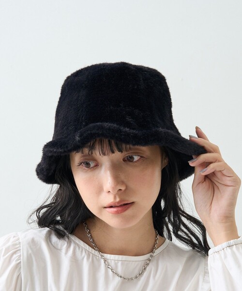 FREAK'S STORE(フリークスストア)の「ファー チューリップハット(ハット・レディース・ホワイト/ブラック/ベージュ/その他・ONE SIZE)」の16枚目の写真