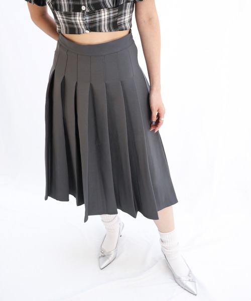 プリーツミドルフレアスカート（スカート）｜ENLIKE（エンリケ）の