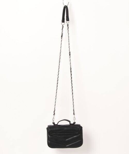 ANAP(アナップ)の「キルティングミニショルダーバッグ(ショルダーバッグ・レディース・ピンク/ブラック/シルバー・FREE)」の4枚目の写真