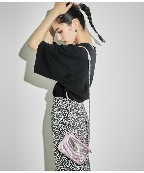 ANAP(アナップ)の「キルティングミニショルダーバッグ(ショルダーバッグ・レディース・ピンク/ブラック/シルバー・FREE)」の14枚目の写真