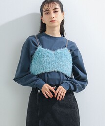 Ray BEAMS | Ray BEAMS / ミックス フェザー ビスチェ(キャミソール)