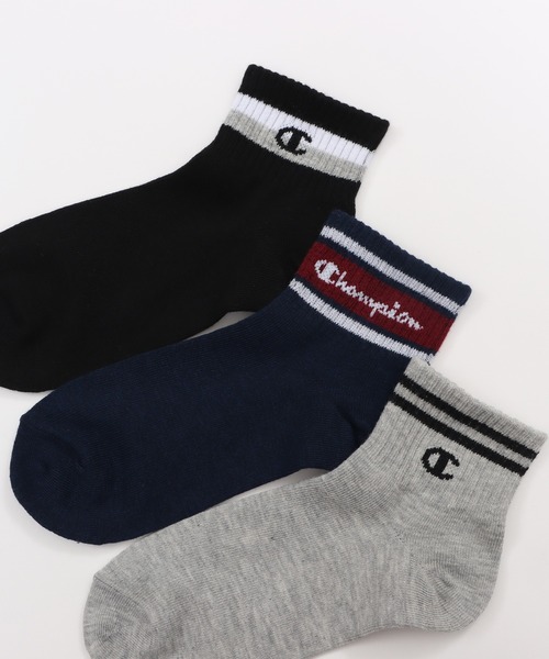 Champion（チャンピオン）の「【Champion/チャンピオン】キッズ 【3足組】ショートレングスソックス【ノンパイル】（ソックス/靴下・キッズ・その他・FREE）」の3枚目の写真
