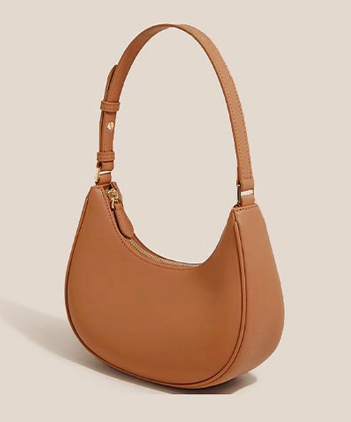 florist(フローリスト)の「【2WAY】レザータッチホーボーハンドバッグ(ハンドバッグ・レディース・オフホワイト/ブラック/ピンクベージュ/ブラウン・FREE)」の3枚目の写真