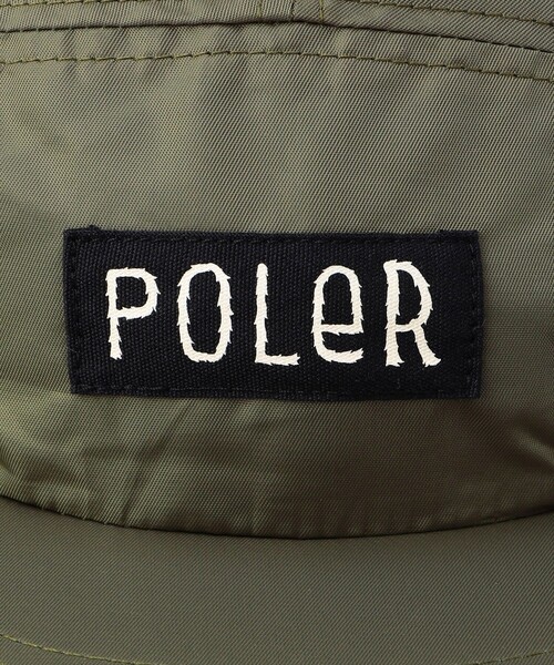 POLeR（ポーラー）の「POLeR/ポーラー FLIGHT NYLON FUR FLAP CAP/フライト ナイロンファーフラップキャップ（キャップ・メンズ・ネイビー/ブラック/オリーブ・ONE SIZE）」の7枚目の写真