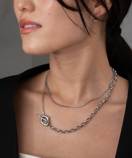 ebine（エビネ）の「金属アレルギー対応/Long Mantle Necklace/サージカルステンレス/ネックレス（ネックレス・レディース・シルバー/ゴールド・80ｃｍ）」の13枚目の写真