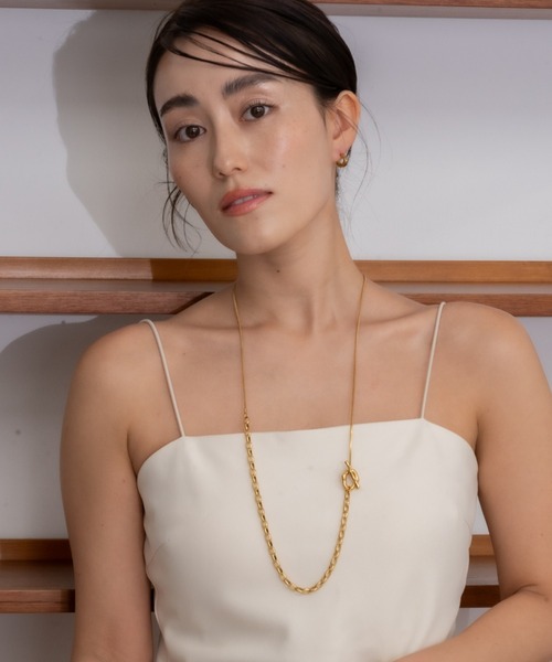 ebine（エビネ）の「金属アレルギー対応/Long Mantle Necklace/サージカルステンレス/ネックレス（ネックレス・レディース・シルバー/ゴールド・80ｃｍ）」の18枚目の写真
