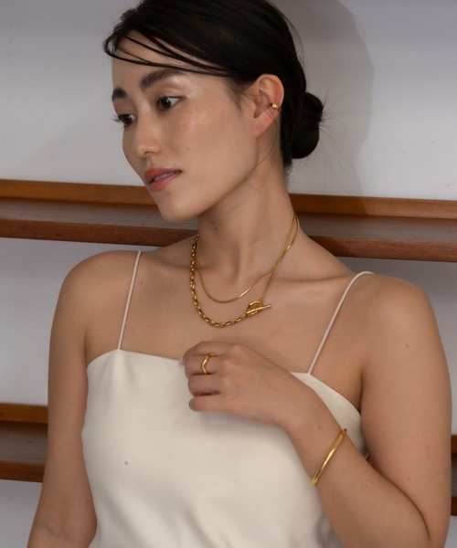ebine（エビネ）の「金属アレルギー対応/Long Mantle Necklace/サージカルステンレス/ネックレス（ネックレス・レディース・シルバー/ゴールド・80ｃｍ）」の20枚目の写真