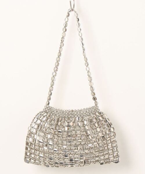 My shawty（ﾏｲｼｬｳﾃｨｰ）の「metal hand bag（ハンドバッグ・レディース・ブラック/シルバー・FREE）」の9枚目の写真
