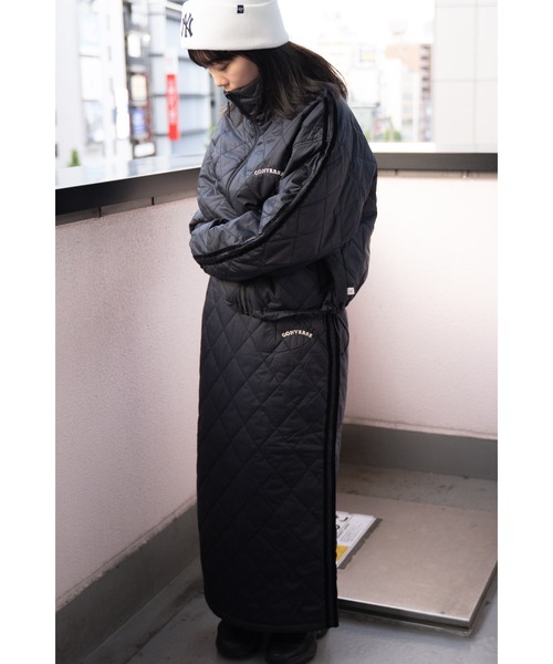 CONVERSE(コンバース)の「【 CONVERSE / コンバース 】 キルティング ベロアライン タイトスカート MNY 3487-8454 skirt(スカート・レディース・ブラック/アイボリー/ネイビー・M/L)」の12枚目の写真