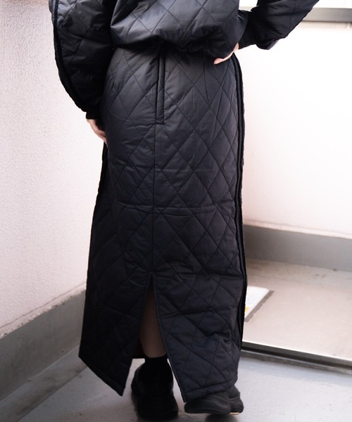 CONVERSE(コンバース)の「【 CONVERSE / コンバース 】 キルティング ベロアライン タイトスカート MNY 3487-8454 skirt(スカート・レディース・ブラック/アイボリー/ネイビー・M/L)」の15枚目の写真