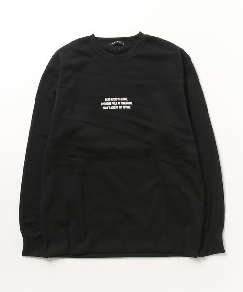 FUNALIVE（ファンアライブ）の「Printed brushed sweatshirt / プリント裏起毛スウェットトレーナー unisex（スウェット・メンズ・ダークグレー/ベージュ/ブラック系/ヘザーチャコール/グレー系/チャコール/グリーン系/グレイッシュベージュ/杢グレー/グレー系2/グレー系1/グリーン/ベージュ系/オートミール/アイボリー/ブラック系2/ブラック系1/ブラック・L/XL/M）」の6枚目の写真
