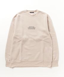 Printed brushed sweatshirt / プリント裏起毛スウェットトレーナー unisex