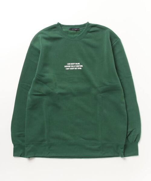 FUNALIVE（ファンアライブ）の「Printed brushed sweatshirt / プリント裏起毛スウェットトレーナー unisex（スウェット・メンズ・ダークグレー/ベージュ/ブラック系/ヘザーチャコール/グレー系/チャコール/グリーン系/グレイッシュベージュ/杢グレー/グレー系2/グレー系1/グリーン/ベージュ系/オートミール/アイボリー/ブラック系2/ブラック系1/ブラック・L/XL/M）」の18枚目の写真