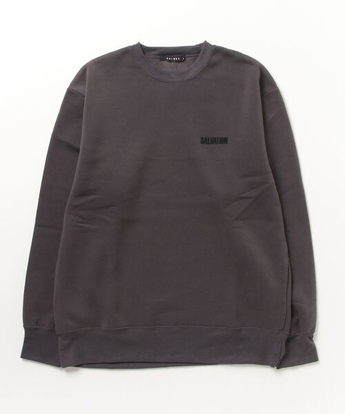 FUNALIVE（ファンアライブ）の「Printed brushed sweatshirt / プリント裏起毛スウェットトレーナー unisex（スウェット・メンズ・ダークグレー/ベージュ/ブラック系/ヘザーチャコール/グレー系/チャコール/グリーン系/グレイッシュベージュ/杢グレー/グレー系2/グレー系1/グリーン/ベージュ系/オートミール/アイボリー/ブラック系2/ブラック系1/ブラック・L/XL/M）」の7枚目の写真