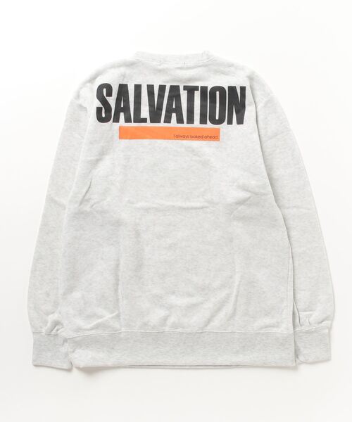 FUNALIVE（ファンアライブ）の「Printed brushed sweatshirt / プリント裏起毛スウェットトレーナー unisex（スウェット・メンズ・ダークグレー/ベージュ/ブラック系/ヘザーチャコール/グレー系/チャコール/グリーン系/グレイッシュベージュ/杢グレー/グレー系2/グレー系1/グリーン/ベージュ系/オートミール/アイボリー/ブラック系2/ブラック系1/ブラック・L/XL/M）」の19枚目の写真