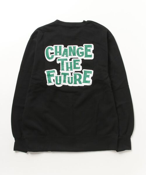 FUNALIVE（ファンアライブ）の「Printed brushed sweatshirt / プリント裏起毛スウェットトレーナー unisex（スウェット・メンズ・ダークグレー/ベージュ/ブラック系/ヘザーチャコール/グレー系/チャコール/グリーン系/グレイッシュベージュ/杢グレー/グレー系2/グレー系1/グリーン/ベージュ系/オートミール/アイボリー/ブラック系2/ブラック系1/ブラック・L/XL/M）」の20枚目の写真