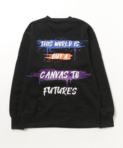 FUNALIVE（ファンアライブ）の「Printed brushed sweatshirt / プリント裏起毛スウェットトレーナー unisex（スウェット・メンズ・ダークグレー/ベージュ/ブラック系/ヘザーチャコール/グレー系/チャコール/グリーン系/グレイッシュベージュ/杢グレー/グレー系2/グレー系1/グリーン/ベージュ系/オートミール/アイボリー/ブラック系2/ブラック系1/ブラック・L/XL/M）」の21枚目の写真