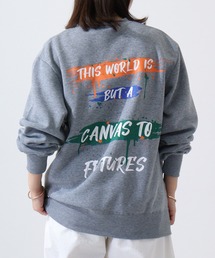 Printed brushed sweatshirt / プリント裏起毛スウェットトレーナー unisex