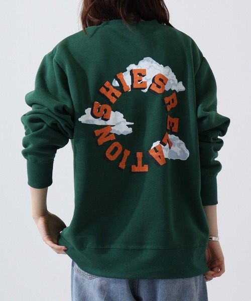 FUNALIVE（ファンアライブ）の「Printed brushed sweatshirt / プリント裏起毛スウェットトレーナー unisex（スウェット・メンズ・ダークグレー/ベージュ/ブラック系/ヘザーチャコール/グレー系/チャコール/グリーン系/グレイッシュベージュ/杢グレー/グレー系2/グレー系1/グリーン/ベージュ系/オートミール/アイボリー/ブラック系2/ブラック系1/ブラック・L/XL/M）」の17枚目の写真