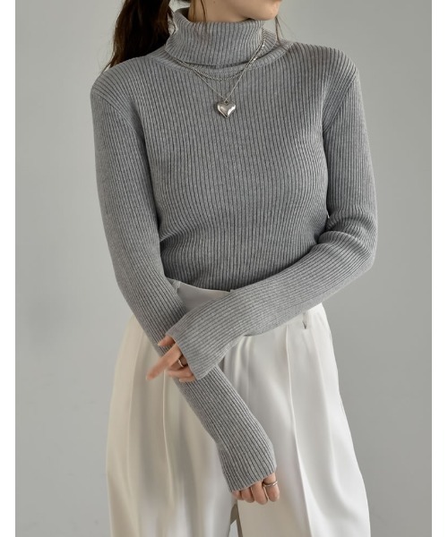 セール】2タイプから選べるラメリブニットトップス（ニット/セーター