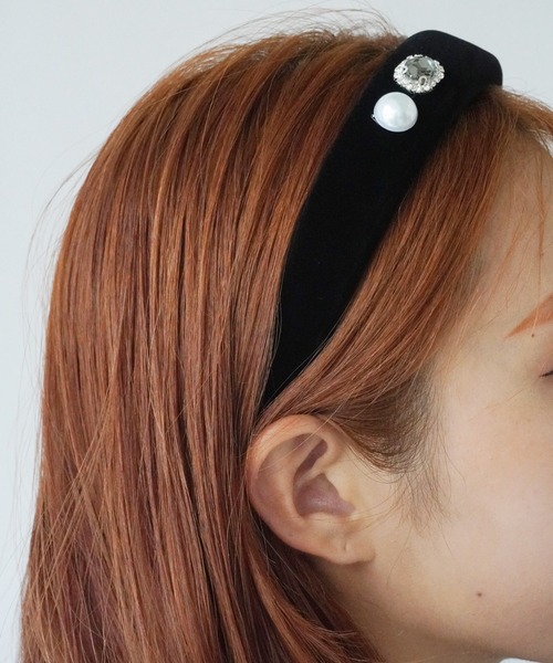 Port（ポート）の「【 Port / ポート 】 クラシック ゴールド ベロア/サテン カチューシャ（カチューシャ・レディース・C/A/B/D・FREE）」の9枚目の写真