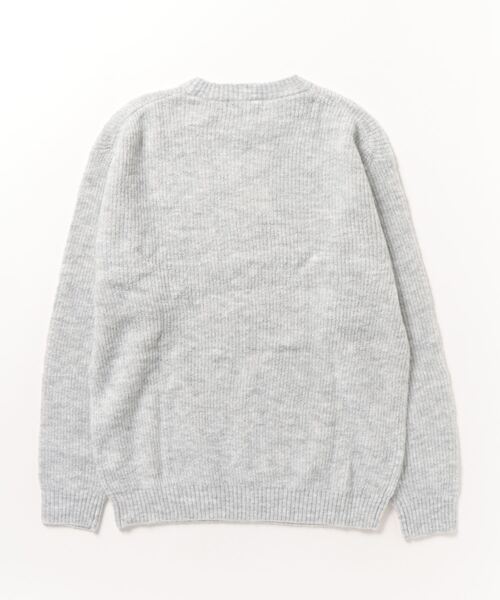 En serio TOKYO(エンソリオトーキョー)の「フラッフィーヤーン 片畦編み クルーネック ニット(ニット/セーター・メンズ・ライトグレー/ネイビー/ブラウン/ブラック・L/M)」の20枚目の写真