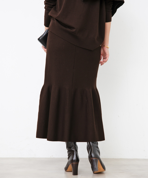 ドゥーズィエムクラス☆ダークブラウン フレアスカート34 ドゥーズィエムクラス☆ダークブラウン フレアスカート34 Deuxieme