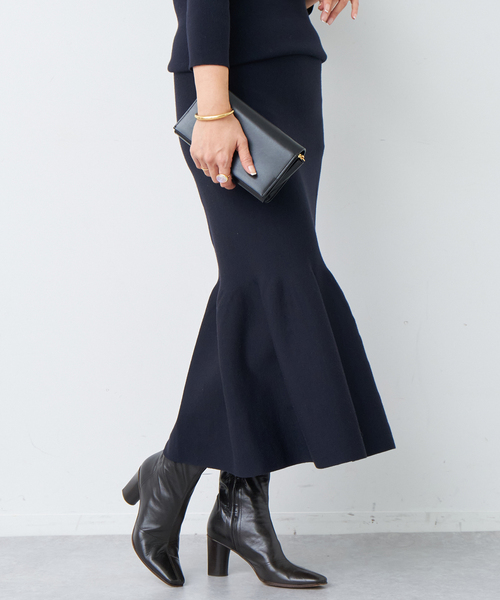 美品❗️ドゥーズィエムクラス CHINO ロングスカート　ネイビー Deuxieme Classe（ドゥーズィエムクラス）の「追加Jersey Long Tight