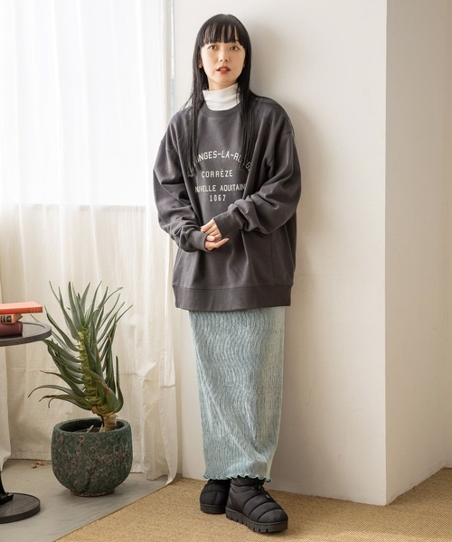 LOWRYS FARM（ローリーズファーム）の「ナカワタブーツ　976887（ブーツ・レディース・ブラック/アイボリー・LARGE/MEDIUM）」の7枚目の写真