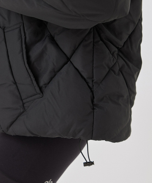 NERGY（ナージー）の「ダイヤキルトBIGカラーブルゾン（ダウンジャケット/コート・レディース・ブラック/ホワイト・M）」の11枚目の写真