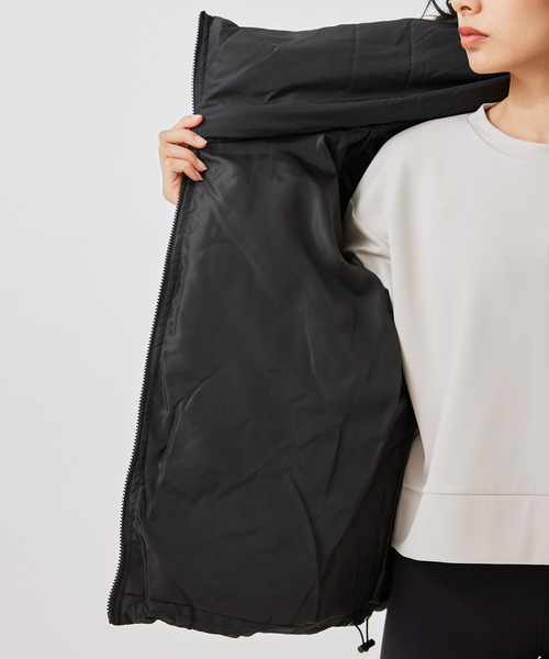 NERGY（ナージー）の「ダイヤキルトBIGカラーブルゾン（ダウンジャケット/コート・レディース・ブラック/ホワイト・M）」の8枚目の写真