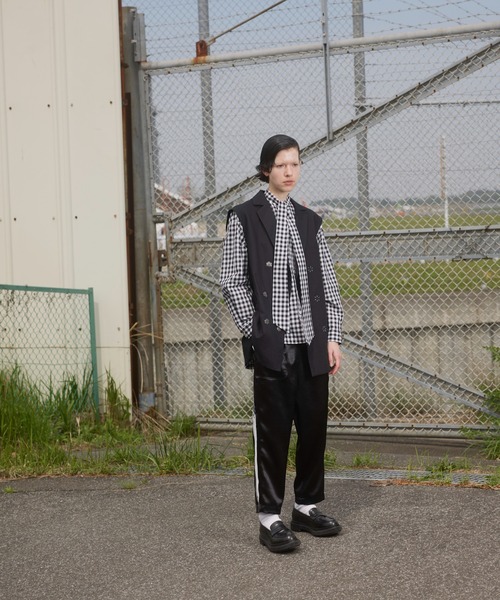 massless Recycled Linen Double Breasted Vest