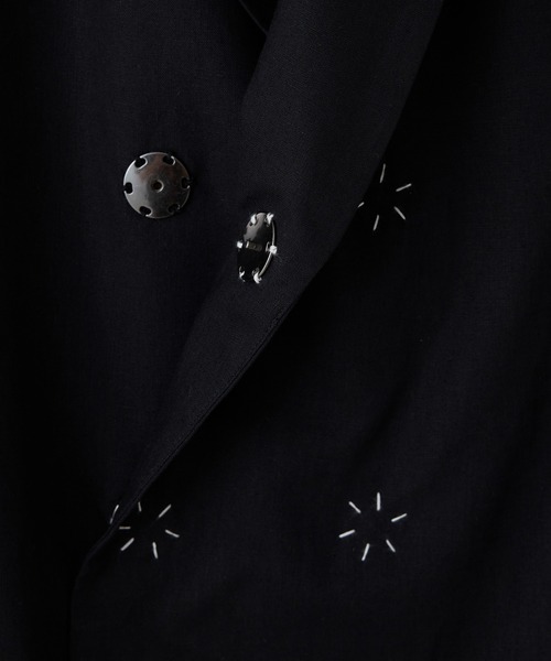 massless Recycled Linen Double Breasted Vest