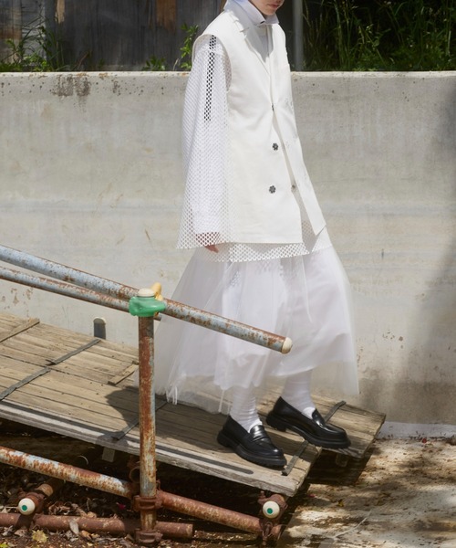 massless Recycled Linen Double Breasted Vest